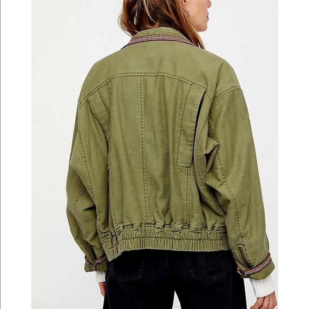Free People Flight Line Bomber Jacket - Picture 2 of 10